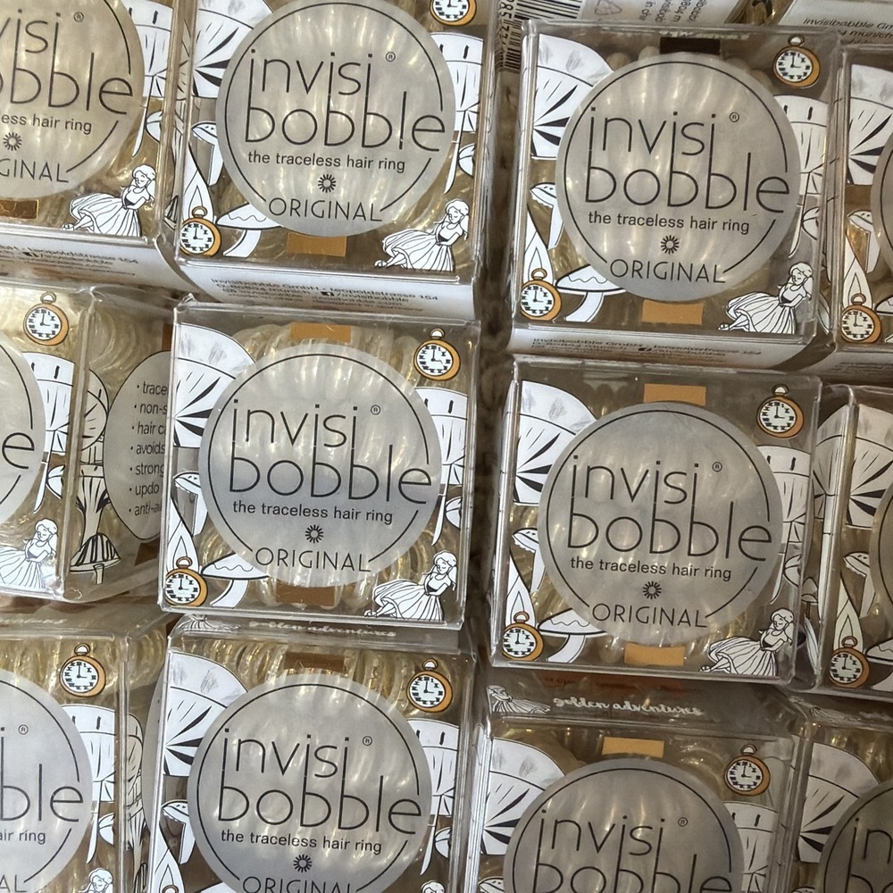 Invisi Bobble The Traceless Hair Ring Box 27 Candy Clear Gold - Picture 6 of 6